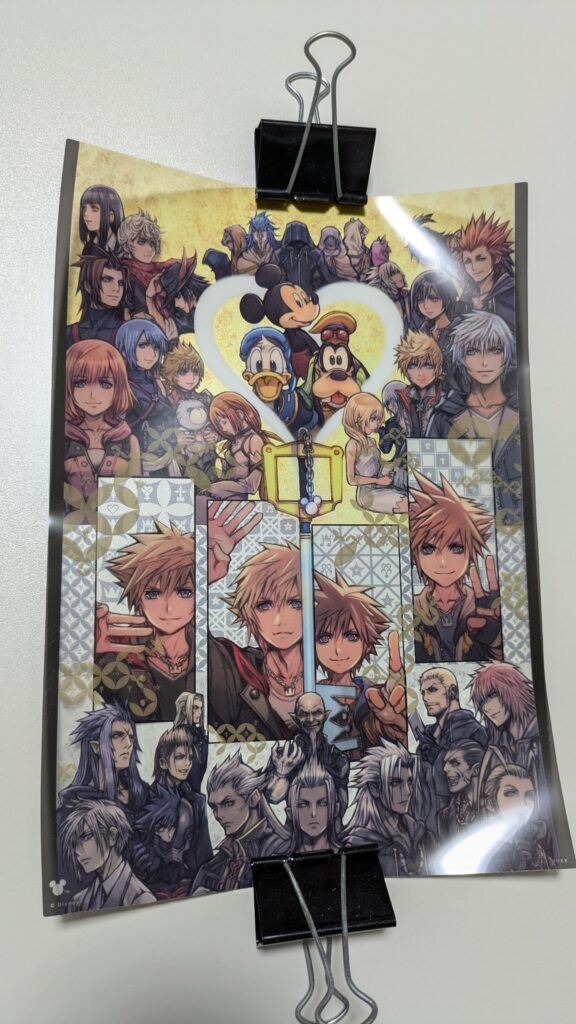 キングダム ハーツ ミニクリアポスターコレクション キングダムハーツ20周年イラスト
